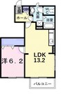 高松琴平電気鉄道<ことでん琴平線>/太田駅 徒歩16分 1階 築19年 1LDKの間取り