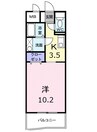 予讃線・内子線/香西駅 徒歩9分 3階 築20年 1Kの間取り