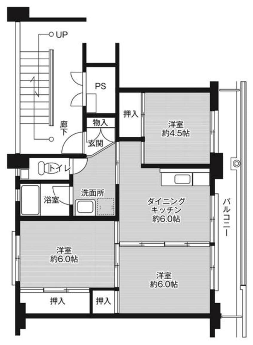間取図 ビレッジハウス大内1号棟