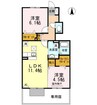 グランシャリオ 2LDKの間取り