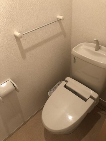 落ち着いた色調のトイレです レジディアＮ