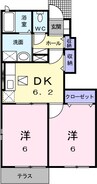 高松琴平電気鉄道<ことでん琴平線>/岡本駅 徒歩24分 1階 築16年 2DKの間取り