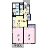 高徳線/屋島駅 徒歩16分 1階 築17年 2DKの間取り