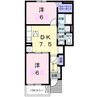 フィールドビーチ　アマナ　Ⅰ 2DKの間取り