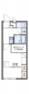 レオパレスエスポワール 1Kの間取り