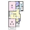 エテルノ　グランツⅣ 2DKの間取り