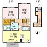 ルーラル タウン B棟 1LDKの間取り