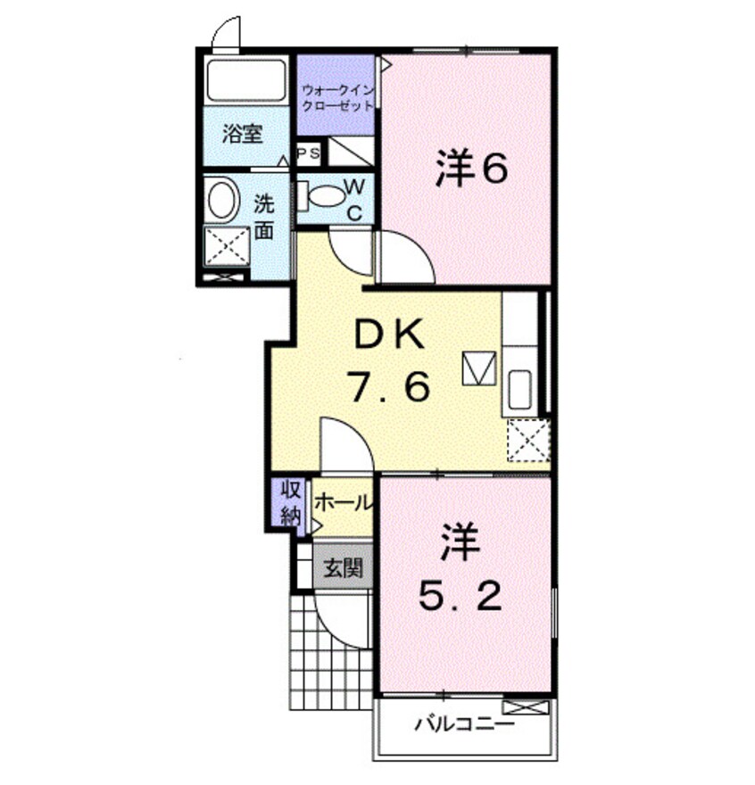 間取図 グリーン　ブリッサ