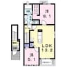 ジュネスＭ　Ⅲ 2LDKの間取り