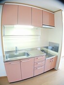 コンパクトなキッチンで掃除もラクラク セナ　アイランド　Ｂ