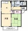 牟礼レジデンス 2Kの間取り
