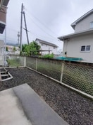 お庭も活用できます エルディム磯野