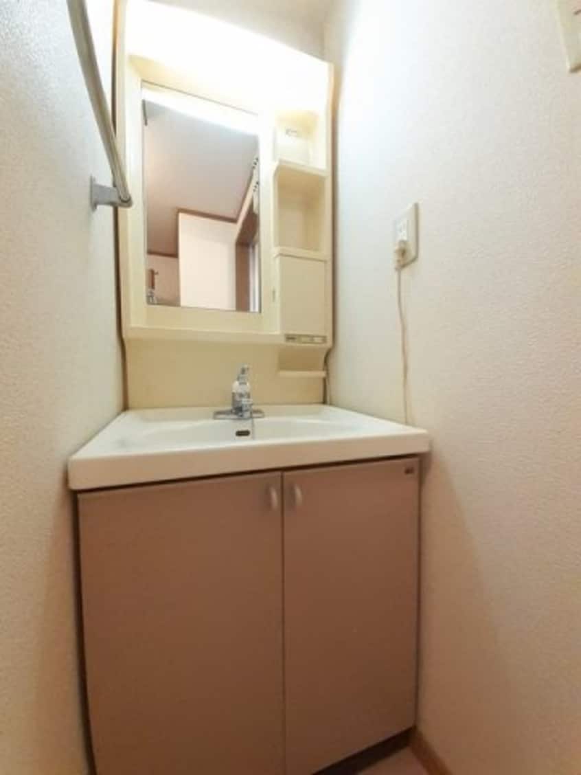 ゆったりとスペースのある洗面所 グリーンハイツＡ