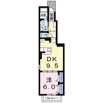 間取図 リジエール　タンドルＢ