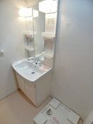 スペースが確保できる洗面所です リジエール　タンドルＢ