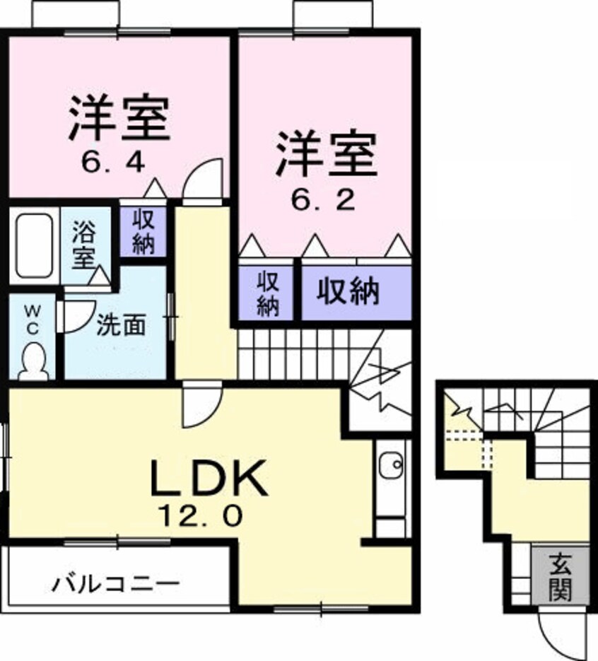 間取図 ドリーム　ヴィレッジＢ