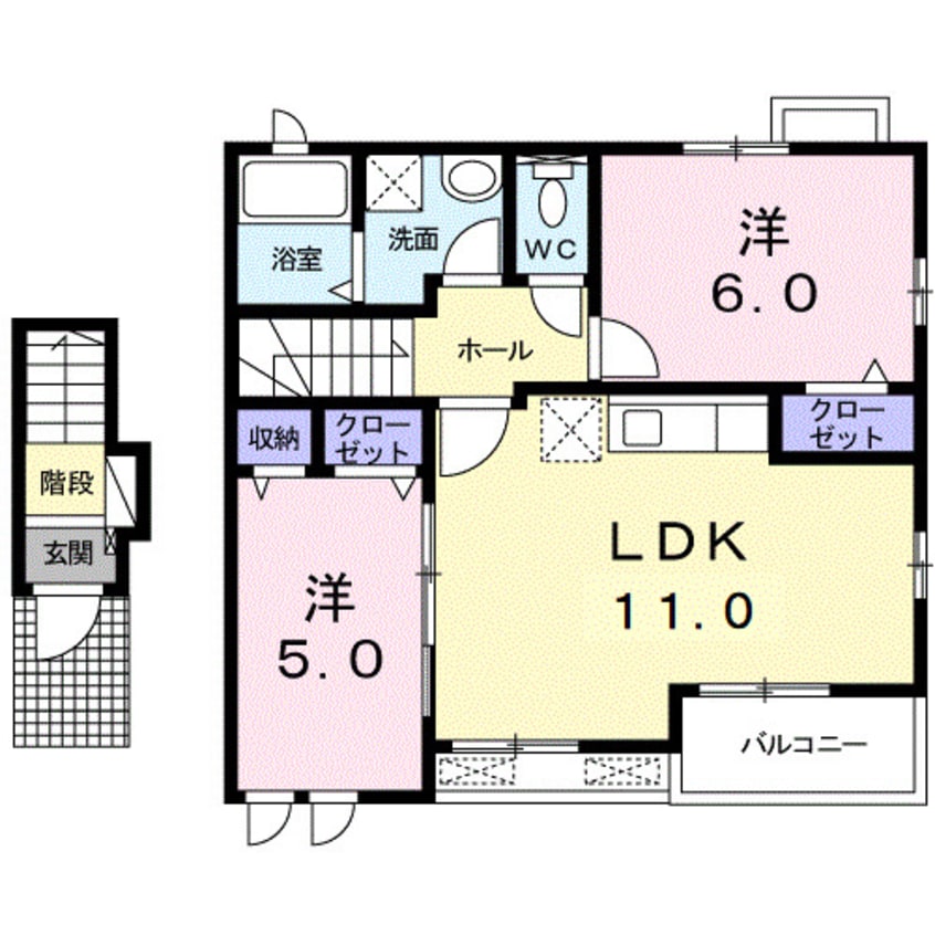間取図 ハーヴェスト袖村　Ｃ