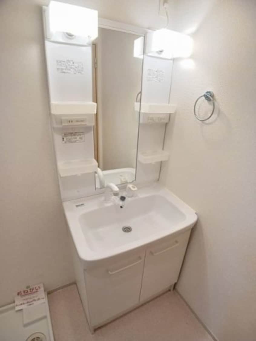 スペースが確保できる洗面所です ハーヴェスト袖村　Ｃ