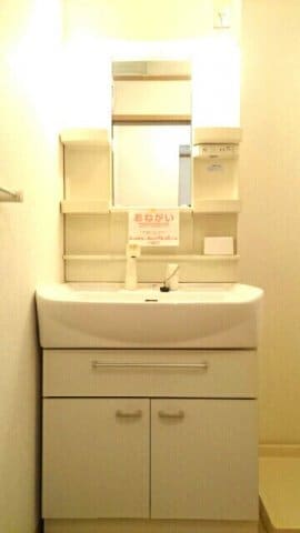 明るい洗面所です グリーンパレス