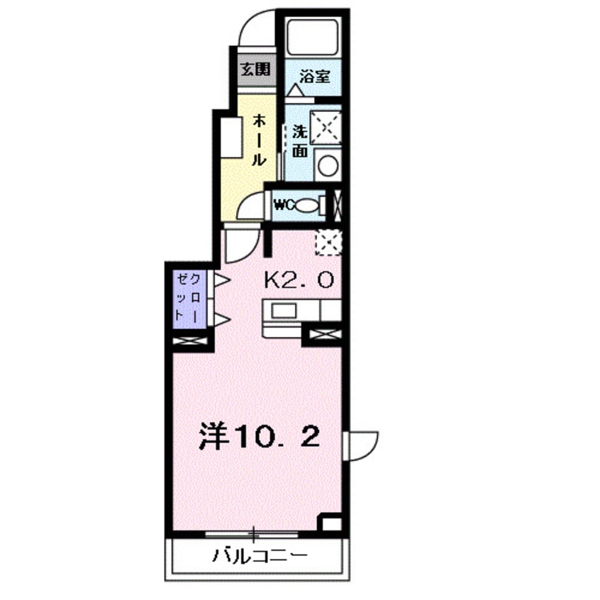 間取図 コート・ヤード　Ⅱ　Ｂ