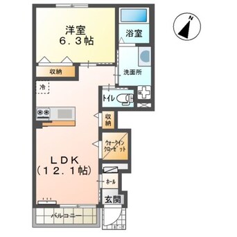 間取図 キャロット　Ｂ
