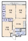 ゴールデンアルト 3DKの間取り