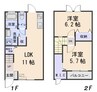 ベルグイルソーレ 2LDKの間取り