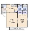 パキマウイ 2Kの間取り