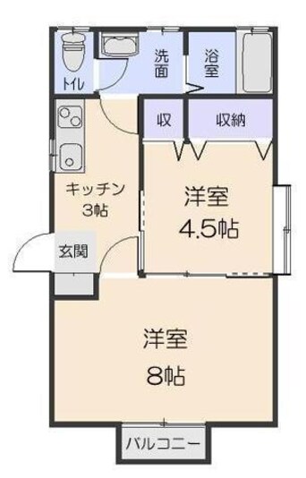 間取図 レスポワールF棟