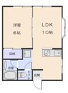 メゾンドブリックII 1LDKの間取り