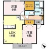 セジュールGrande 2LDKの間取り