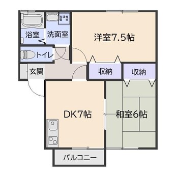 間取図 セジュールKARUNI　C