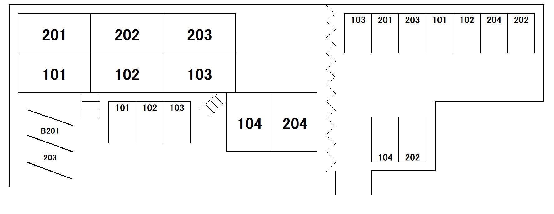 駐車場配置図 セティールヒヨリ
