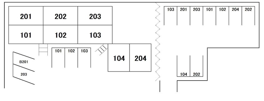 駐車場配置図 セティールヒヨリ