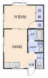 ピヤシリ 1DKの間取り