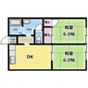 東洋スカイハイツ 2DKの間取り