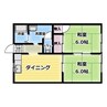 東洋スカイハイツ 2DKの間取り