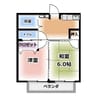 カーサイズミ 2DKの間取り