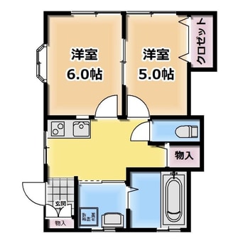 間取図 レジデンス鹿島