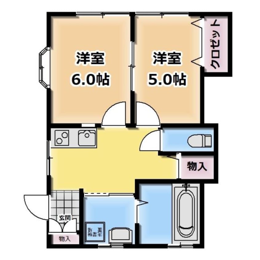 間取図 レジデンス鹿島