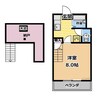 こーぽS 1Kの間取り