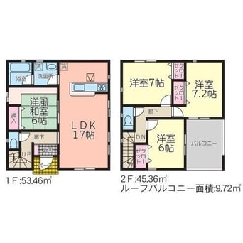 間取図 Laule'a　1