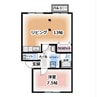 サンテラス泉 1LDKの間取り