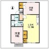 サンハイム　A 2LDKの間取り