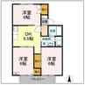 サンハイム　B 3DKの間取り