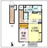 アルシオン　C 1LDKの間取り