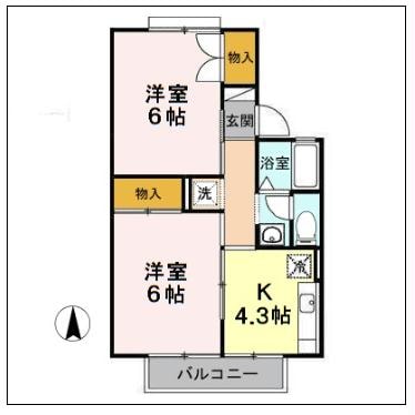 間取り図 パークハイツ2