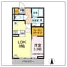 イーストガーデン 1LDKの間取り
