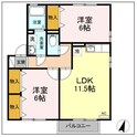 サンモール　Aの間取図