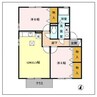 サンモール　B 2LDKの間取り